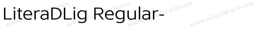 LiteraDLig Regular字体转换